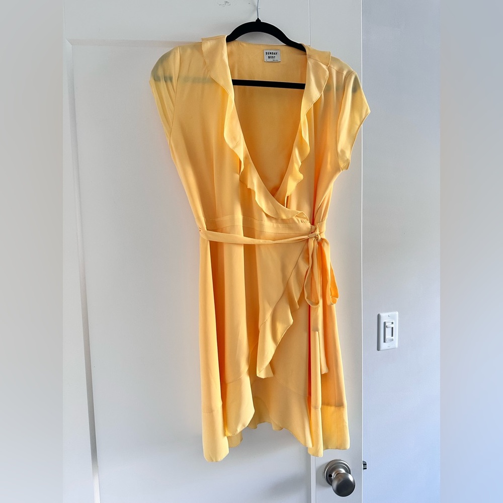 Sunday Best Savoy wrap mini dress